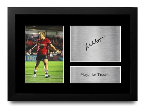 Maya Le Tissier photo signée souvenir collector pour supporter