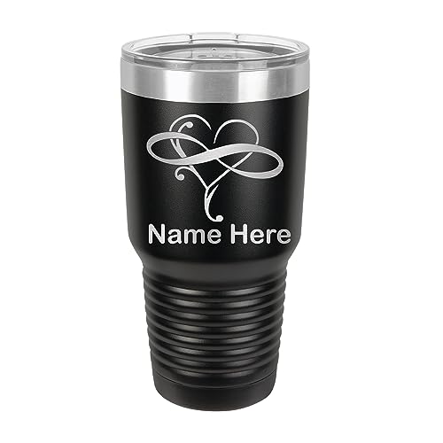 Personalized Infinity Heart Tumbler Wedding Gift 30oz Travel Stainless Steel