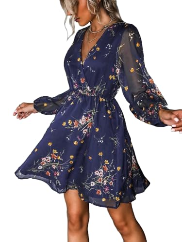 Women's Elegant Chiffon Printed Floral Sleeveless Dress