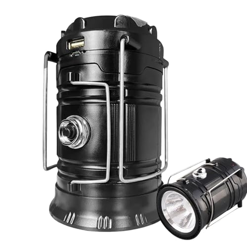 Linterna eléctrica, lámpara de campamento - Luz solar portátil extensible para senderismo | Linterna eléctrica colgante para tienda de campaña, accesorios para senderismo, , mochilero, 3 modos de