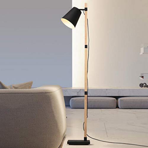 Zqld Floor Lamp, Lamps Northern Europe Design Creative Floor Lamp Solid Wood Simple Modern Bedroom Bedside Living Room Sofa Floor Lamp #TOP5