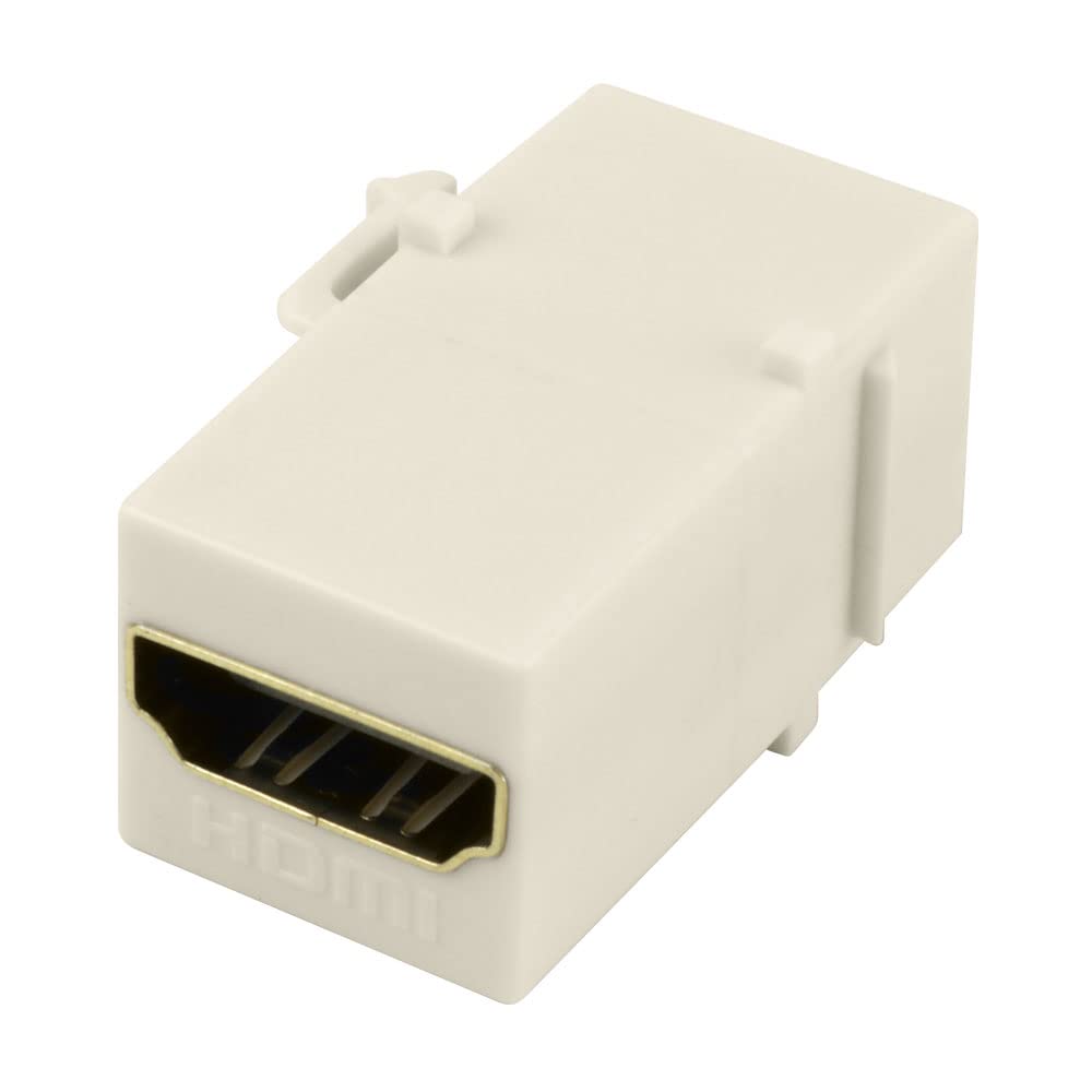 HDMI Keystone Jack Pass-Through, Light Almond