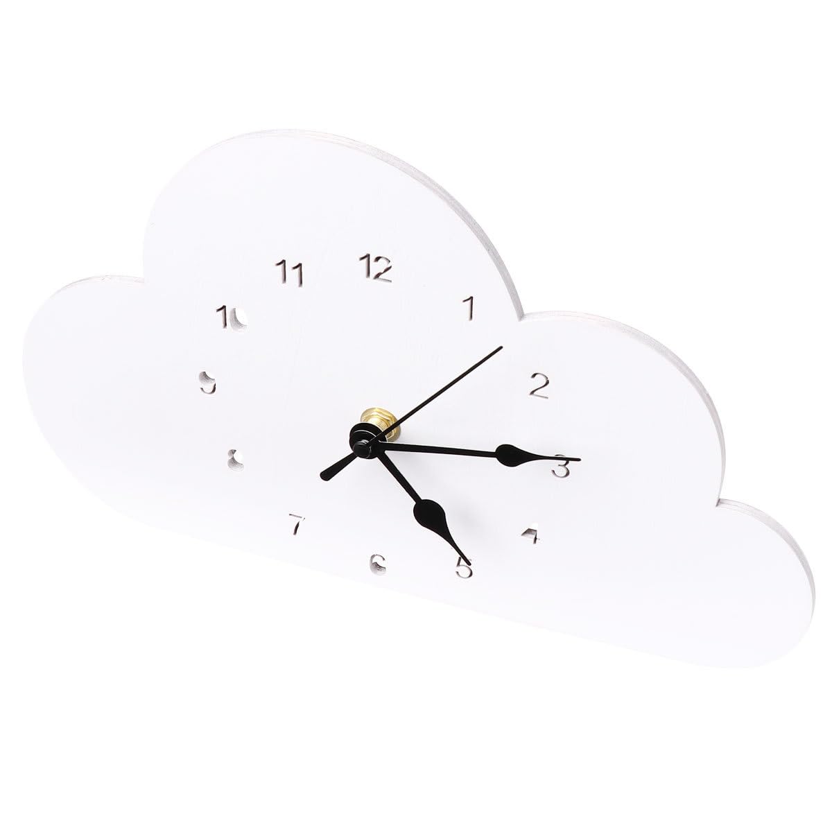Reloj de escritorio nórdico TIDTALEO de nube con números huecos