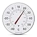 Marathon Large 12"Institutional Indoor/Outdoor Thermometer (White) - BA030002F