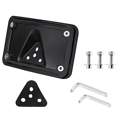 Support de Plaque incurvé pour Harley 3 Trous Noir Finition Premium