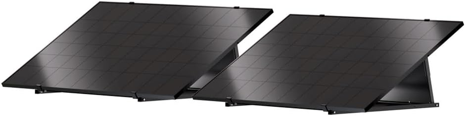 Components of the Poolex Plug&Play Solar Kit: two solar panels, micro-inverter, power cable, and solar cables