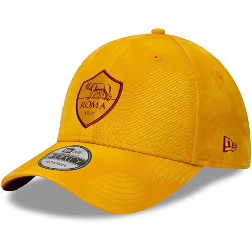 Casquette de baseball New Era 9Forty TIE Dye AS Roma Gold en coton