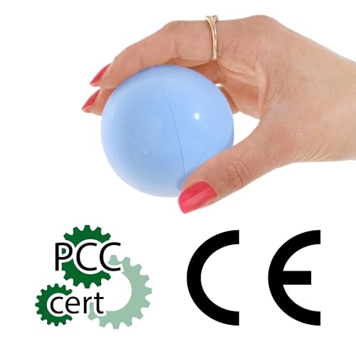 MISIOO piłki do basenu 150 sztuk - piłki Ø 6 cm - piłki plastikowe wykonane w 100% z LDPE - zabawka dla dzieci - jasnoniebieskie/perły/srebrne