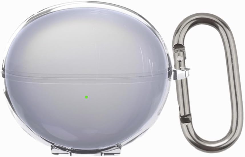 Clear TPU Case Compatible with Huawei Freeclip Wireless Earbuds - Shockproof Cover with Keychain