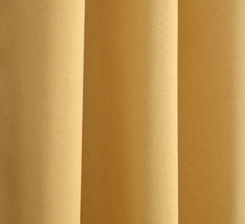 Image of LaVichitra Polyester Thermal Insulated 3 Layered Solid Blackout Opaque Solid Long Door Curtain (8 ft, Beige)
