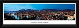 Vancouver, British Columbia as Viewed from False Creek- 42" x 15.5" Select Frame with Single Mat by Blakeway Panoramas