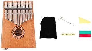 SUMCOSRTER 17 Keys Kalimba EQ Thumb Finger Piano Mahogany Musical Instruments Kit Child Beginners Portable Finger Piano