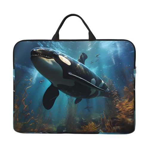 Bolsa para portátil de 14 pulgadas con forro a prueba de golpes y diseño portátil, adecuada para negocios y uso diario.