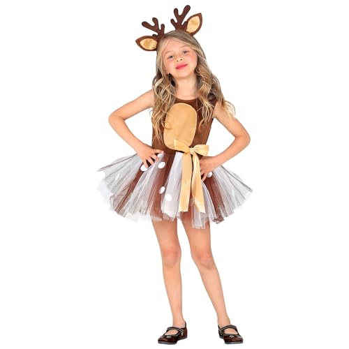 W WIDMANN MILANO Party Fashion - Costume enfant animal, robe avec tutu, serre-tête, costume animalier, déguisements de carnaval