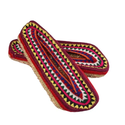 Loom Himalaya Hemp Pullan Indoor Slippers, Natural Hemp, Free Size, Handmade Himachali Style, Temple Wear, Kitchen Garden Use (6, UK Footwear Size System, Adult, Men, Numeric, Medium, 6)