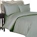 600 Thread Count Egyptian Cotton Attached WATERBED Sheet Set, King, Sage Stripe