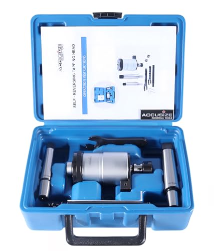 Accusize Industrial Tools - 0-1/4'' Self-Reversing Tapping Head with JT6 Jacobs Taper, Precision Depth Control, for Drill Press, 2600-4002