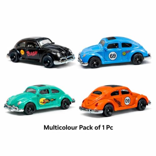 Image of 1:64 Scale Die Cast Metal Toy Car with Free Rolling Wheels Mini Collectible Metal Model Vehicle for Kids Boys Girls Realistic Display Car Toy Birthday Return Gift Black Color