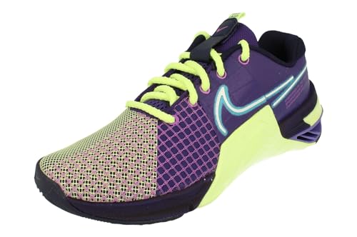 NIKE Metcon 8 AMP Womens Trainers DV1168 Sneakers Shoes (UK 5 US 7.5 EU 38.5, deep Purple Baltic Blue 500)