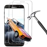 [2 Stück] Schutzfolie für Samsung Galaxy S7 Edge, 9H Härte Folie, HD Panzerglasfolie, Anti-Kratzen Glas, Anti-Fingabdrücken Panzerfolie & Anti-Bläschen Displayschutzfolie, Transparent