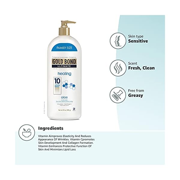 Gold Bond Ultimate Healing Skin Therapy Lotion Family Size, Aloe, 20 Ounce by Gold Bond – Bild 12