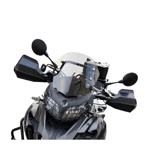 EIORRIMEQE For Benelli TRK502 TRK502X TRK552 TRK552X �p �I�[�g�o�C�p�E�C���h�V�[���h �E�C���h�X�N���[�� �f�t���N�^�[ �X�|�C���[ �I�[�g�o�C�p ���h �E�C���h�V�[���h(B - Transparent)