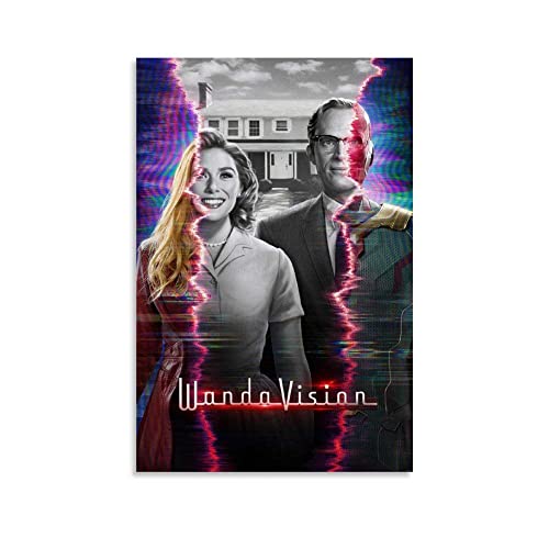 Lienzos De Fotos Wandavision Película Póster Moderno Lienzo Arte de Pared Cuadros de Sala para...