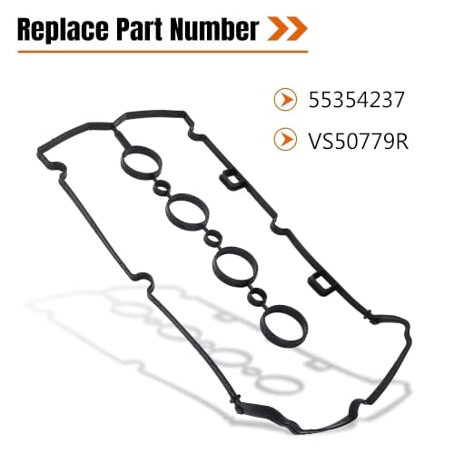Image of Engine Valve Cover Cylinder Head Gasket Compatible with Chevy Cruze 1.8L 2011-2015 for Chevy Aveo 1.6L 2009-2011 for Chevy Sonic 1.8L 2012-2018 Replace 55354237 VS50779R
