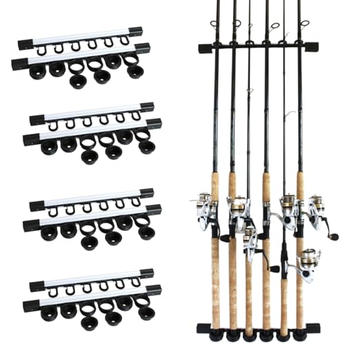 Rush Creek Creations 6 Rod Vertical/Horizontal Fishing Rod Holder