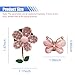 DUSCOKE 3PCS Bling Car Air Vent Clips for Women- Rhinestone Daisy Flower Butterfly Air Conditioner Outlet Clamps Charm Car Diffuser Perfume Clips- Sparkly Auto Interior Decoration Accessories (Pink)
