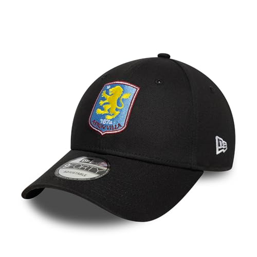 Image of New Era Adult's 9Forty Core Aston Villa Football Club Baseball Cap Hat Black