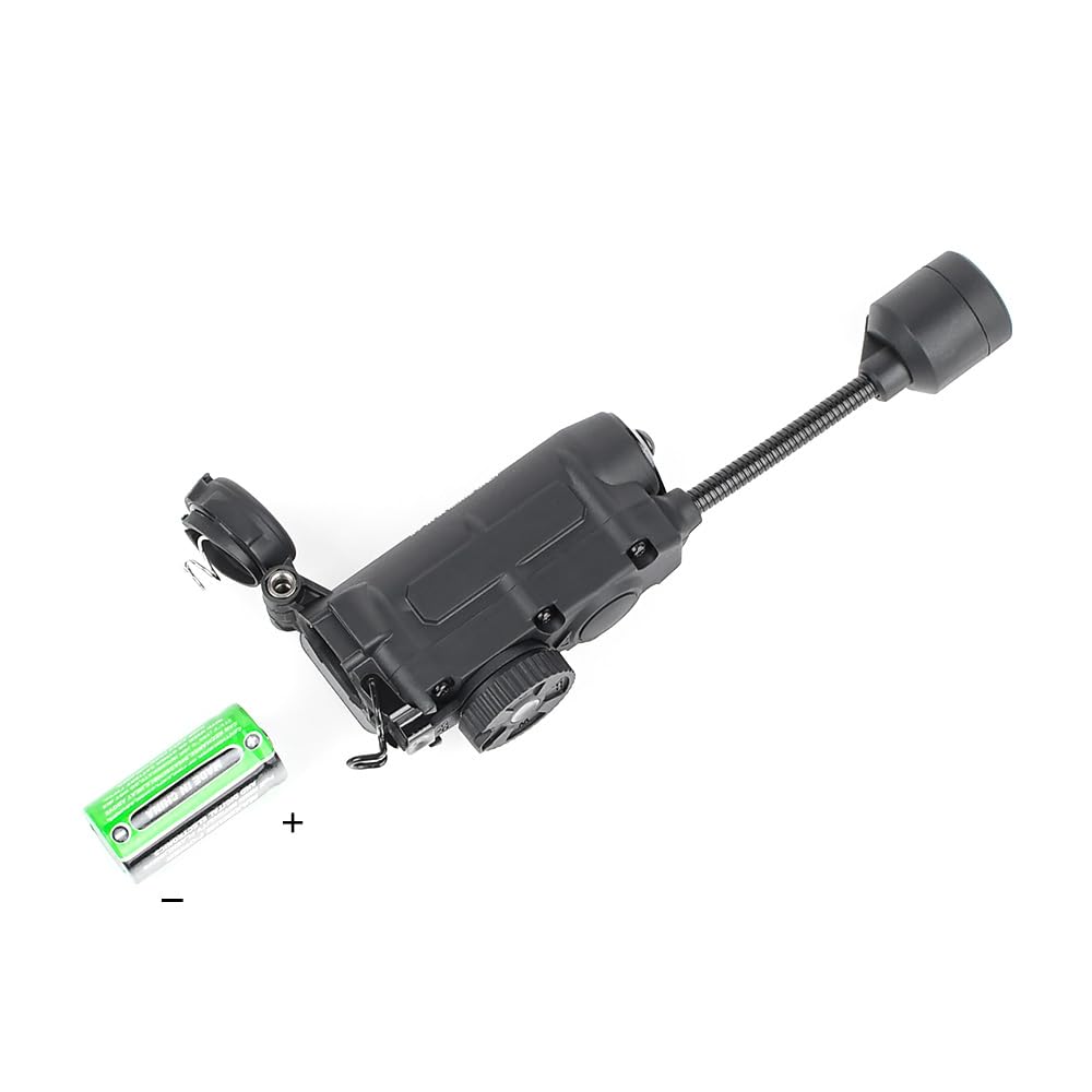 Taktisches Helmlichtsystem mit flexiblem Stängel,FEU de survie LED Blanc+Rouge + Vert/Bleu,Scheinwerfer-Sicherheitsblinker (Schwarz)