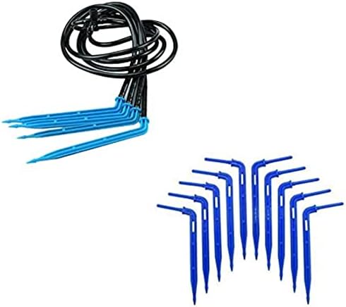 DIY Crafts Pack Automatic Drip Arrow Micro Drip Irrigation Greenhouse Dropper Emitter Irrigation Watering Saving Kits (24 Pcs Drip Arrow Kit, Included Pipe + Faucet Connector + Accessory)