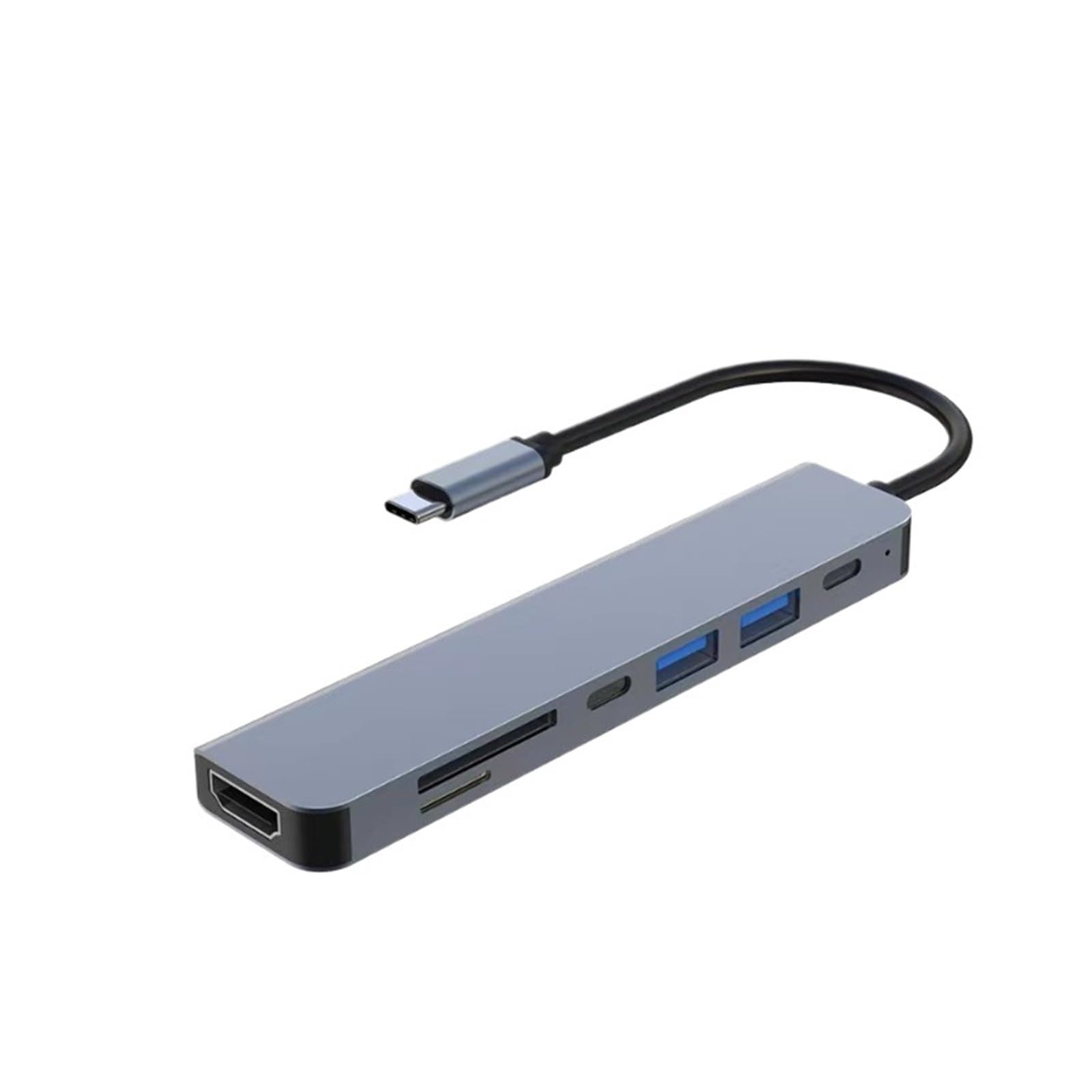 Stacja dokująca USB C HUB typu C do HDMI 4K 30Hz z przyciskiem wyłączania ekranu USB 3.0 5 Gb/s HUB 87 W szybkie ładowanie (7 w 1)