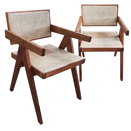ISL Furnishings Ibiza Rattan Arm Chair, Red Wood – Modern