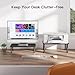 HUANUO Monitor Stand for Desk, Computer Monitor Stand Height Adjustable, Monitor Riser for 2 Monitors, Laptop Stand for Desk, 2 Pack, Black