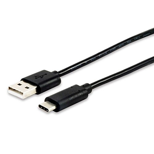 Equip 12888107 1 m USB A USB C Black USB Cable - USB Cables (USB A, USB c, Male/Male, Straight, Straight, Nickel)