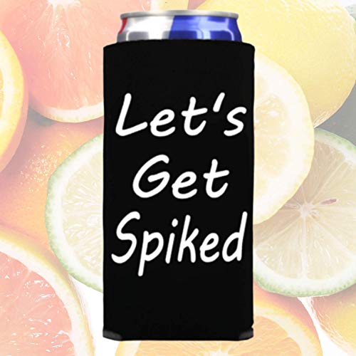 Capital City Commerce Can Cooler - Let'S Get Spiked Slim Can Cooler thumb #2