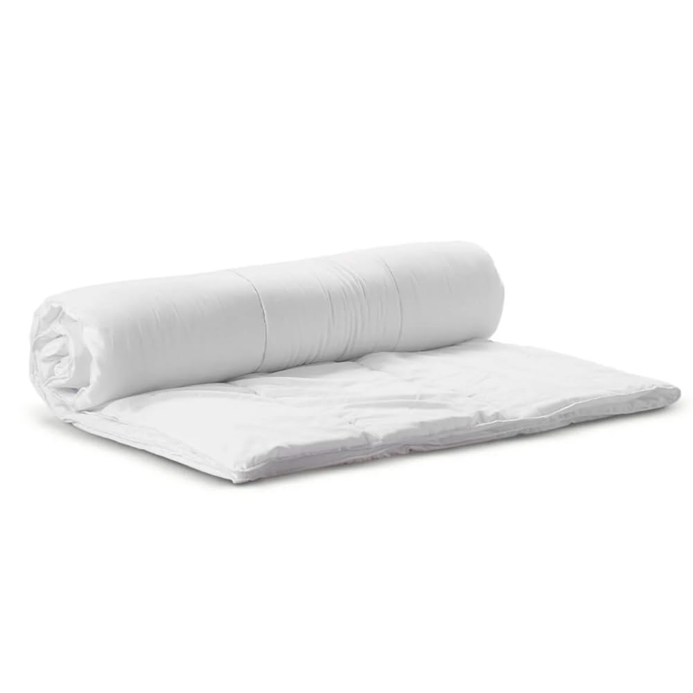 Lancashire Textiles White Microfibre Soft Touch Duvet/Comforter – 4.5 Tog Lightweight Anti-Allergy Quilt For Summer Comfort - Lightweight, Anti-Allergy, Machine Washable, Slight Second King,