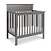 DaVinci Autumn 4-in-1 Convertible Mini Crib in Slate | Greenguard Gold Certified