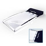 MagniPros LED Light 2X Large Rectangular Handheld Magnifier Reading Magnifying Glass - 2.3