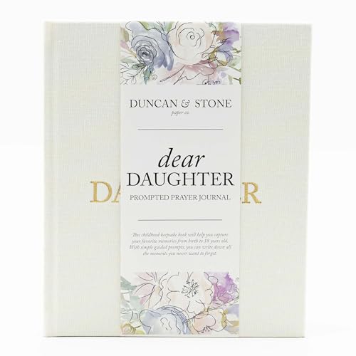 Image of Mother Daughter Journal – Durable Dear Daughter Journal Keepsake – Linen Baby Memory Book - Unique Gifts for Daughter (Cream, 230 Pages)