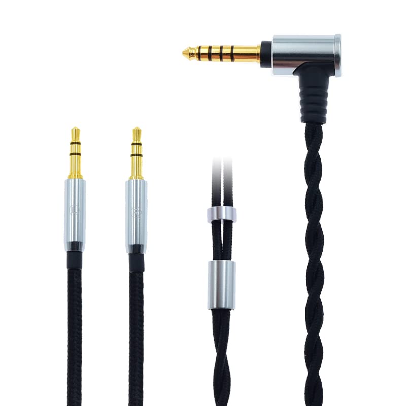 Arklove 4.4 2.5 3.5 mm 4pin 6.35 1/4 Cable Headphone Audio Cables for b8 denon d 5200 7200 9200 beyerdynamic T1 T5P Z1R HIFIMAN Ananda sundara HE400se HE560 HE6se Z7 M2(4.4mm Balanced)