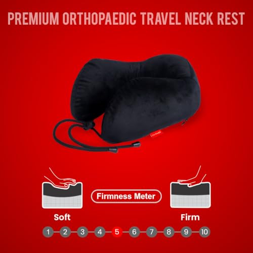 Dr.Ortho Premium Orthopaedic Travel Neck Rest, Neck Pillow for Travel, Travel Pillow for Neck & Head Support, Travel Neck Pillow for Chair, Car, Train & Flight - Image 7