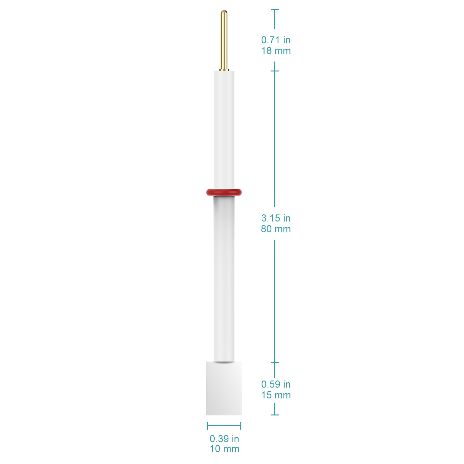 stonylab Platinscheibenelektrode, 10x15x0,1mm, 99,99% Reinheit Pt für Elektrochemie