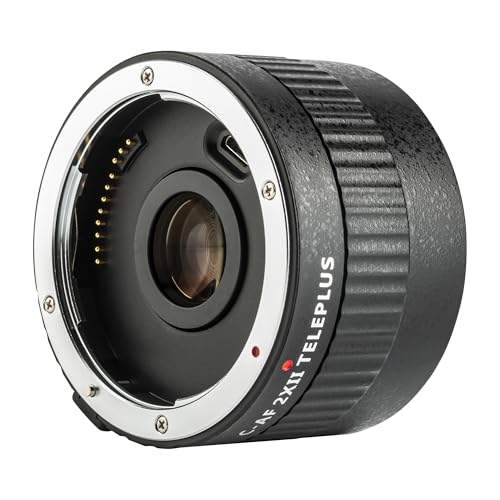 VILTROX C-AF 2X II Auto Focus 2.0X Teleconverter Extender Converter for Canon EF Mount Telephoto Lens 135mm f/2L 200mm 300mm 400mm 600mm 70-200mm 100-400mm and DSLR Camera 5DII 80D 760D 7D
