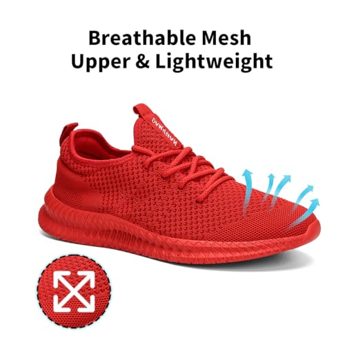 Image of Men's Shoes Running Walking Sneakers Casual Tennis Slip on Shoes Lightweight Breathable Fashion Comfortable Workout Athletic for Gym Sport Shoe