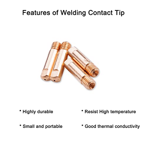 Mig Welder Tips 30-Pack Welding Tips .030" Contact Tip For Mig Welding Gun, Copper #TOP4
