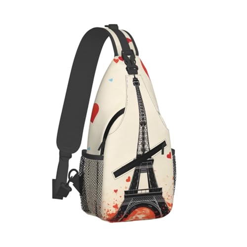 Morrales Tipo Sling Bag Unisex Negro miniatura 7