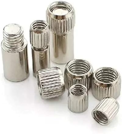 Ochoos M6 M8 M9 Laminate Nail Wood Glass Cabinet Shelf Dia Support Holder Pins - (Dimensions: M6 x19mm(15pcs))